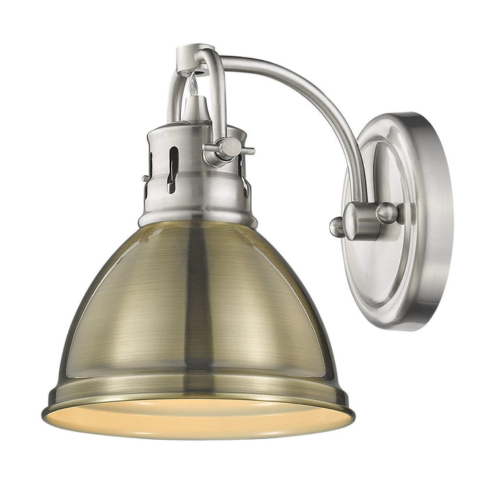 Golden 3602-BA1 PW-AB One Light Bath Vanity, Pewter