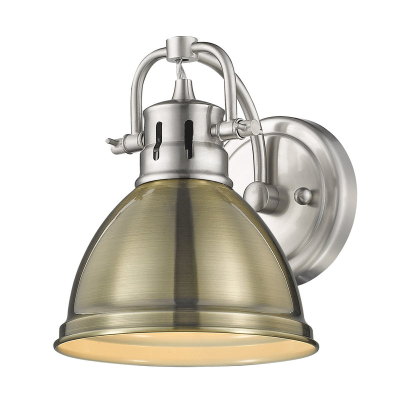 Golden 3602-BA1 PW-PW One Light Bath Vanity, Pewter