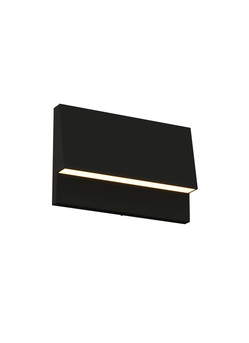 Visual Comfort Modern 700OSKYSN92730B120 LED Outdoor Wall/Step Light, Black