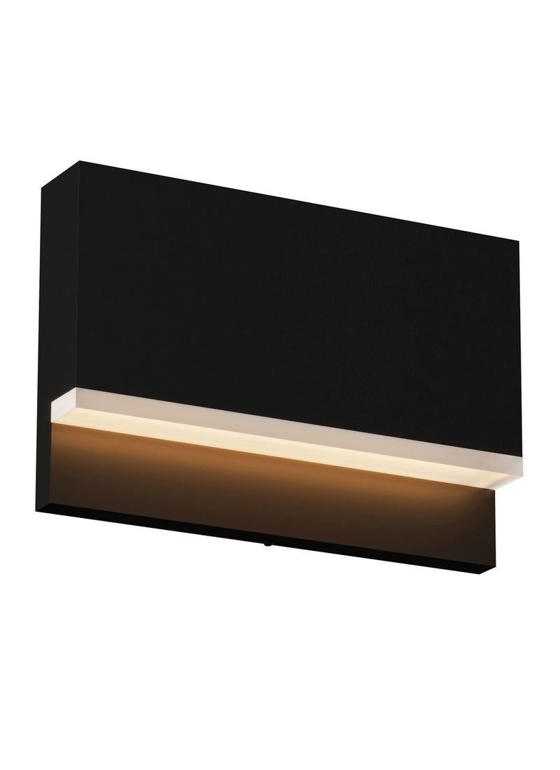 Visual Comfort Modern 700OSWEND92730B12 LED Outdoor Wall/Step Light, Black