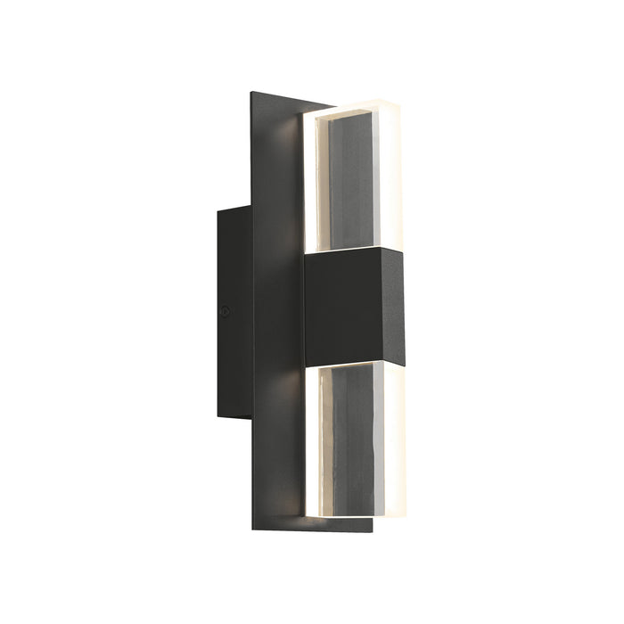 Visual Comfort Modern 700OWLYT82712CBUNVSLF LED Outdoor Wall Lantern, Black