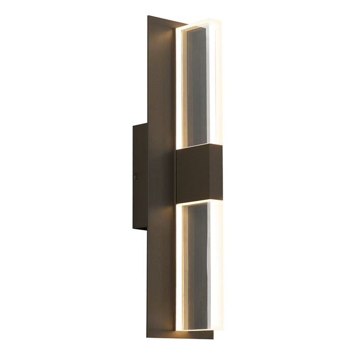 Visual Comfort Modern 700OWLYT82718CZUNVSLF LED Outdoor Wall Lantern, Bronze