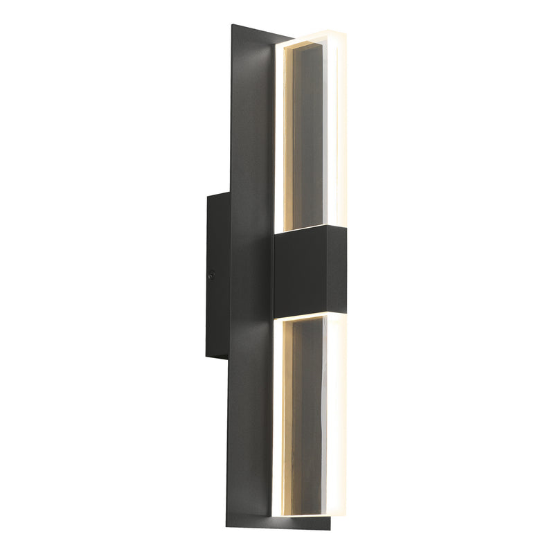 Visual Comfort Modern 700OWLYT82718DBUNVSLF LED Outdoor Wall Lantern, Black