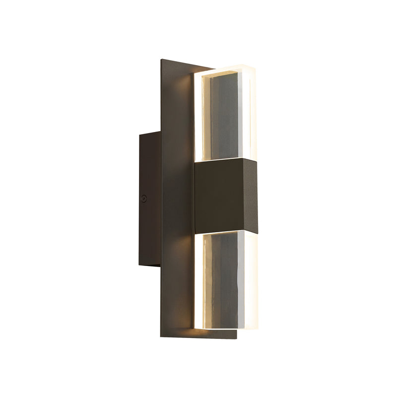 Visual Comfort Modern 700OWLYT83012CZUNVSSP LED Outdoor Wall Lantern, Bronze