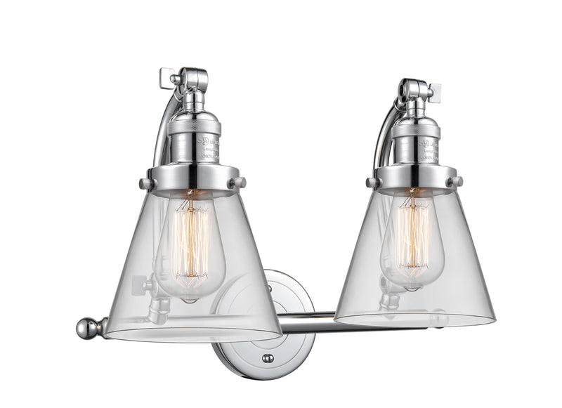 Innovations 515-2W-PC-G62 Two Light Bath Vanity, Polished Chrome