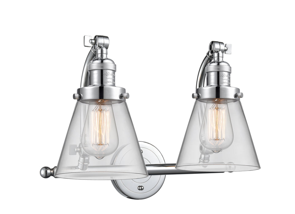 Innovations 515-2W-PC-G62 Two Light Bath Vanity, Polished Chrome