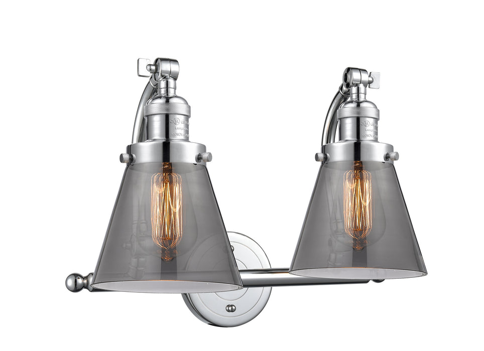 Innovations 515-2W-PC-G63 Two Light Bath Vanity, Polished Chrome