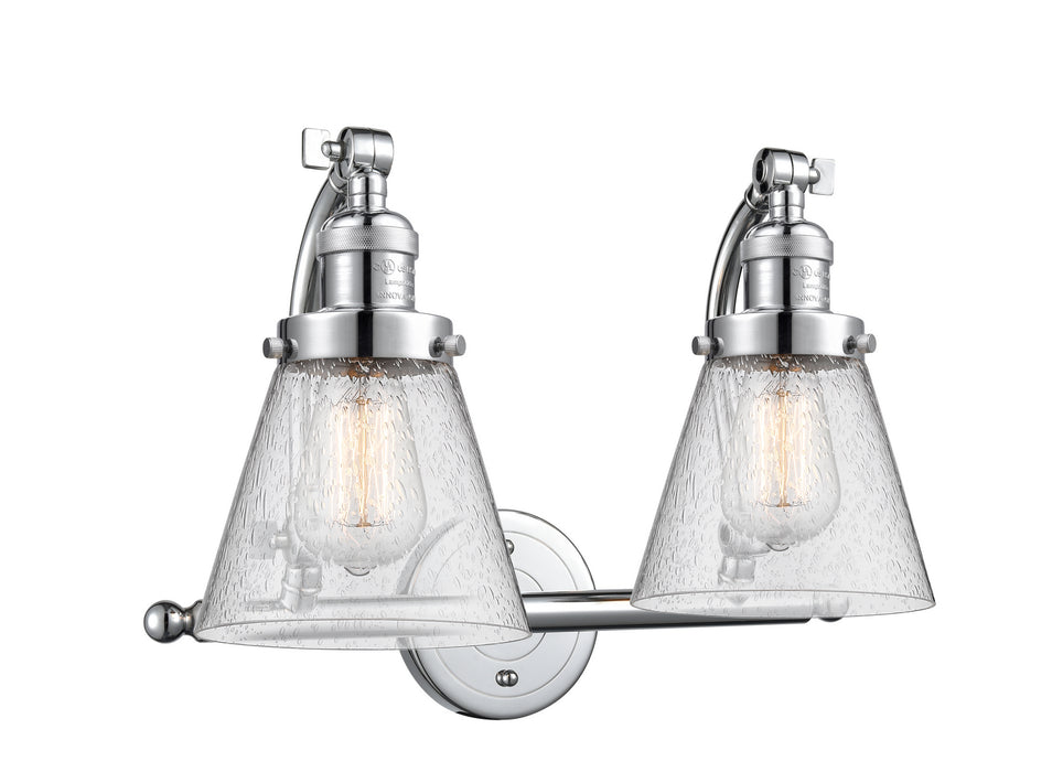 Innovations 515-2W-PC-G64 Two Light Bath Vanity, Polished Chrome