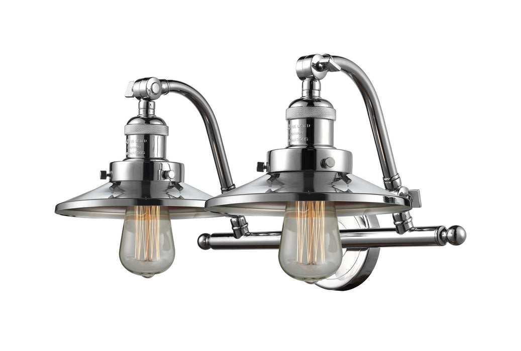 Innovations 515-2W-PC-M7 Two Light Bath Vanity, Polished Chrome