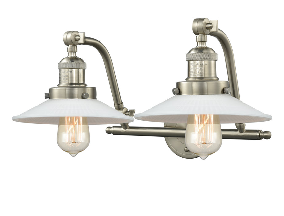Innovations 515-2W-SN-G1 Two Light Bath Vanity, Brushed Satin Nickel