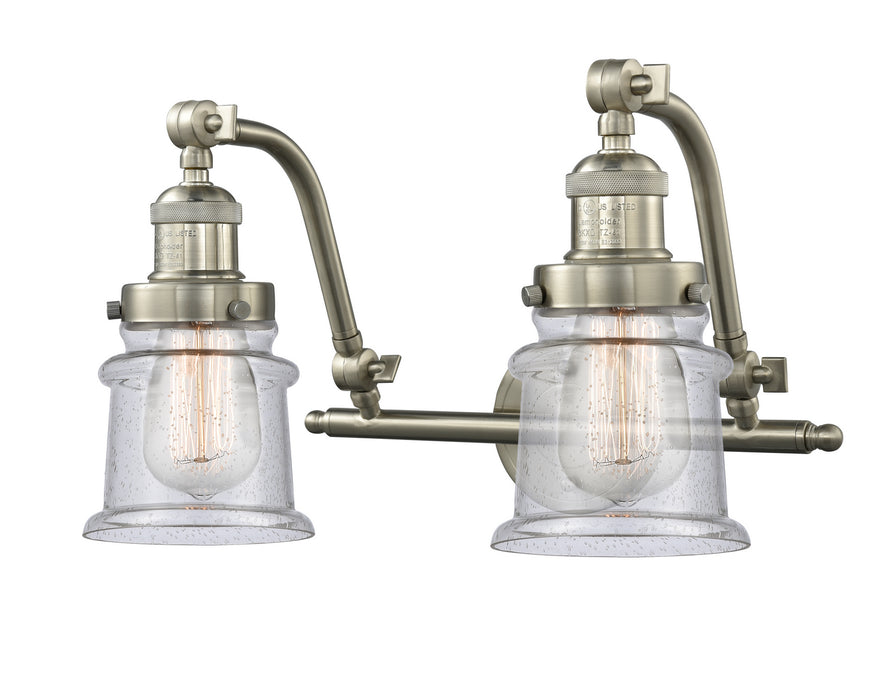 Innovations 515-2W-SN-G184S Two Light Bath Vanity, Brushed Satin Nickel