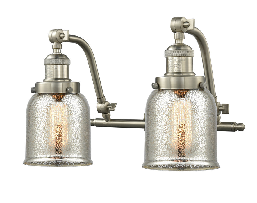 Innovations 515-2W-SN-G58 Two Light Bath Vanity, Brushed Satin Nickel