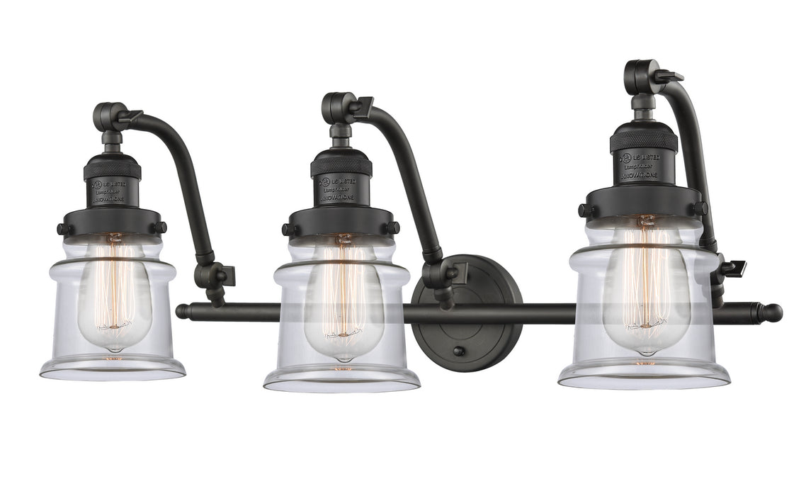 Innovations 515-3W-OB-G182S Three Light Bath Vanity, Oil Rubbed Bronze