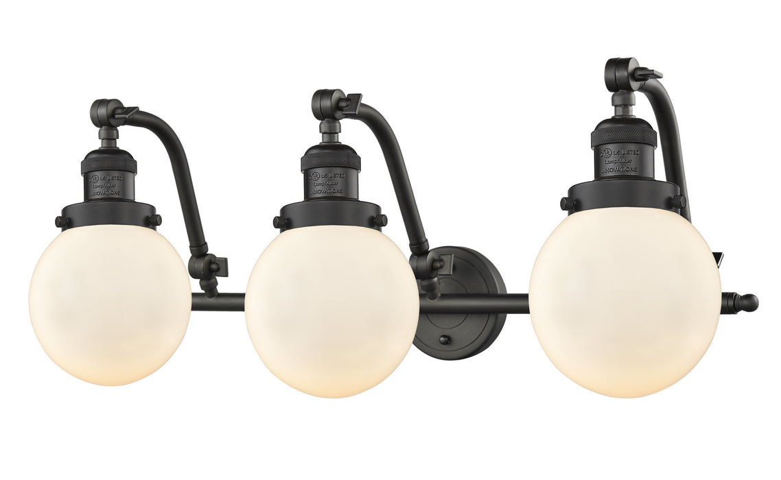 Innovations 515-3W-OB-G201-6 Three Light Bath Vanity, Oil Rubbed Bronze