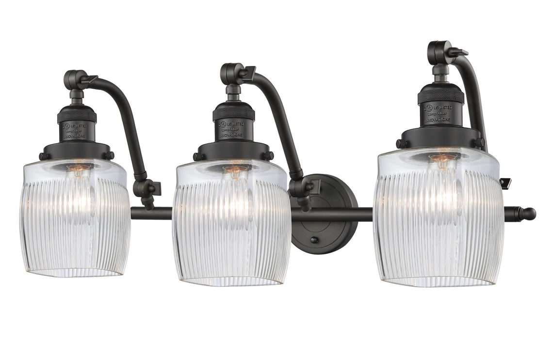 Innovations 515-3W-OB-G302 Three Light Bath Vanity, Oil Rubbed Bronze