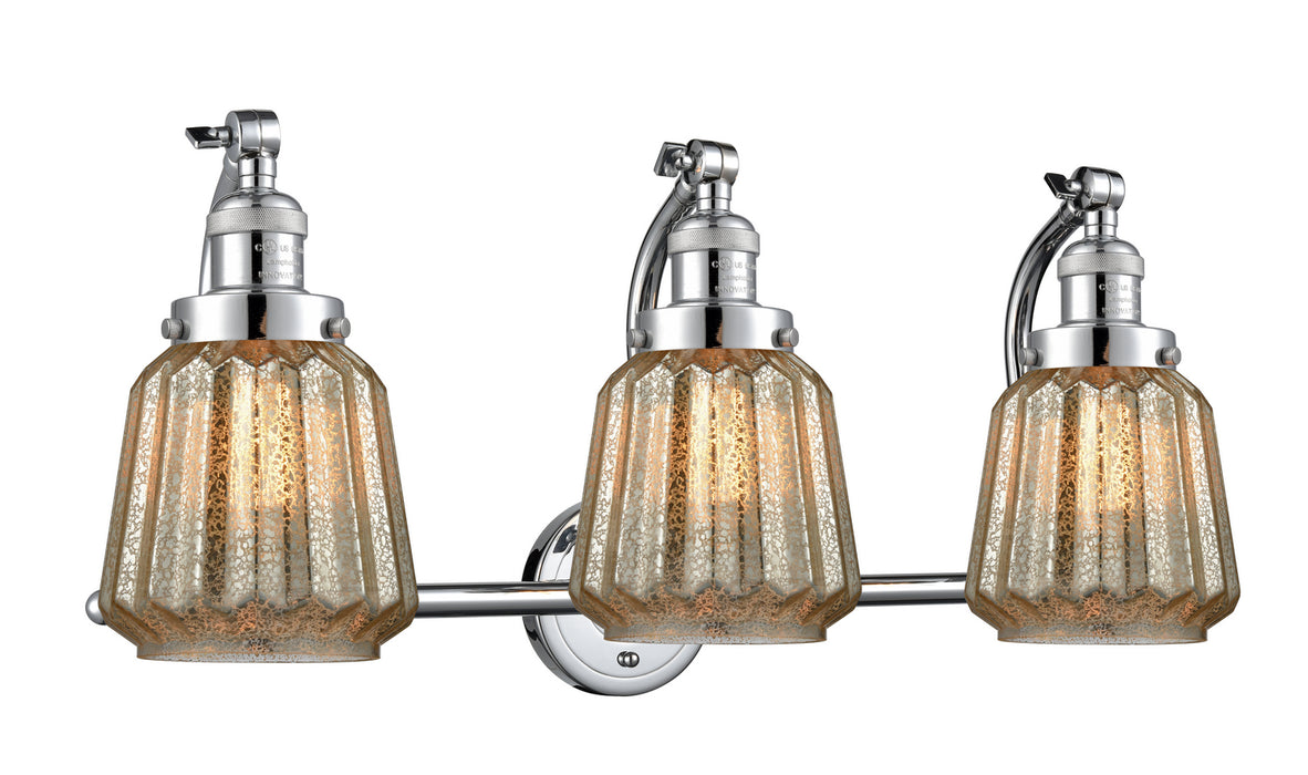 Innovations 515-3W-PC-G146 Three Light Bath Vanity, Polished Chrome
