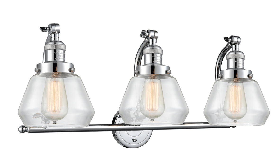 Innovations 515-3W-PC-G172 Three Light Bath Vanity, Polished Chrome