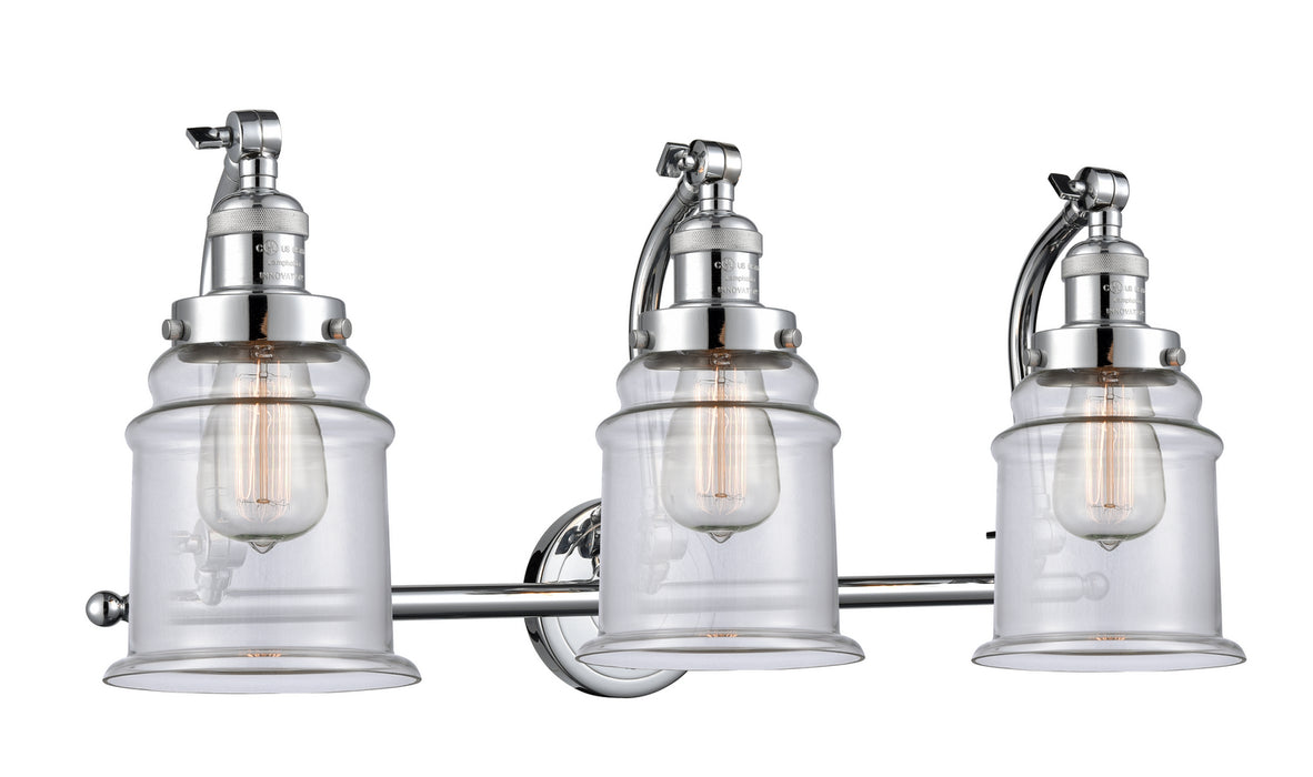 Innovations 515-3W-PC-G182 Three Light Bath Vanity, Polished Chrome