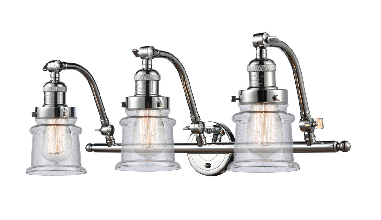 Innovations 515-3W-PC-G184S Three Light Bath Vanity, Polished Chrome