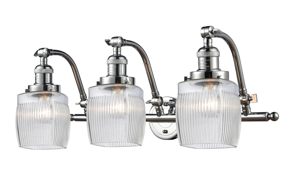 Innovations 515-3W-PC-G302 Three Light Bath Vanity, Polished Chrome