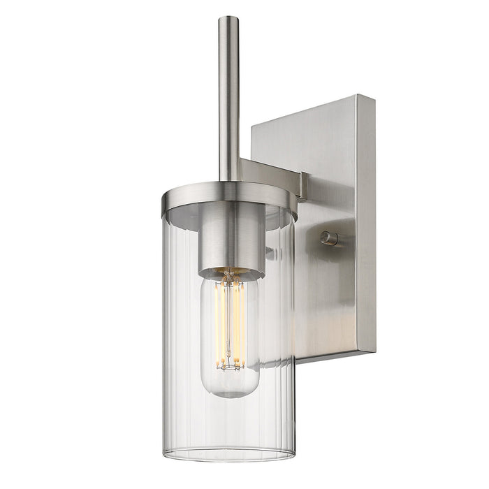 Golden 7011-1W PW-CLR One Light Wall Sconce, Pewter