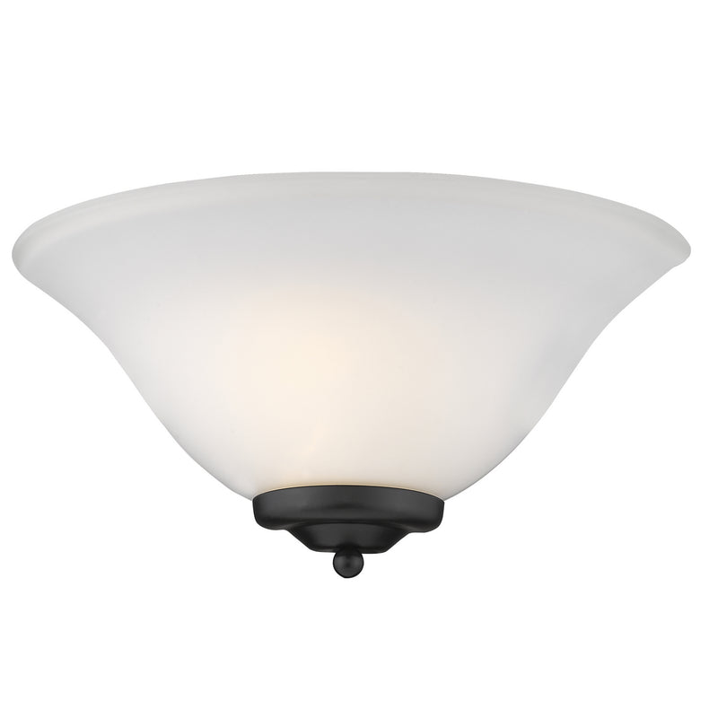 Golden 8355 BLK One Light Wall Sconce, Matte Black