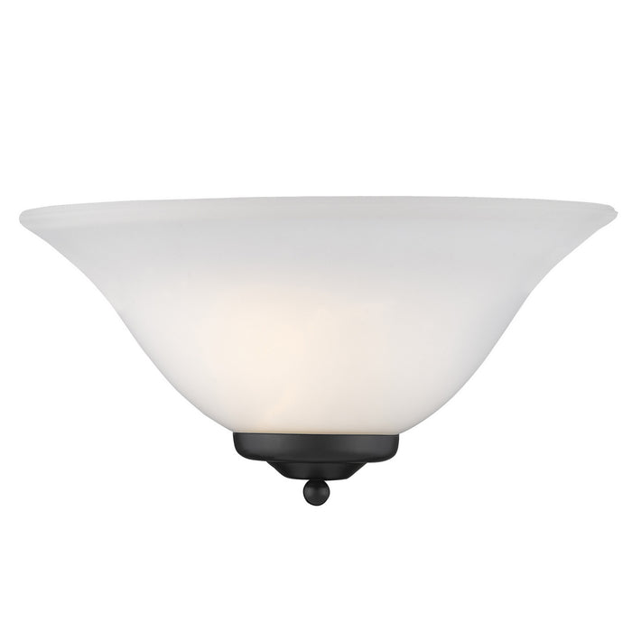 Golden 8355 BLK One Light Wall Sconce, Matte Black