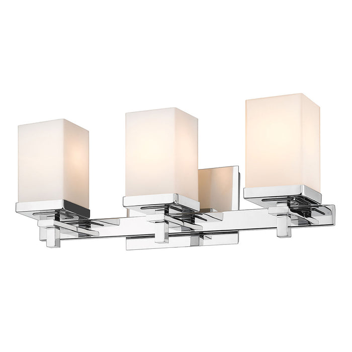 Golden DDDD-BA3 Three Light Bath Vanity, Chrome