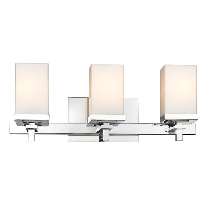 Golden DDDD-BA3 Three Light Bath Vanity, Chrome