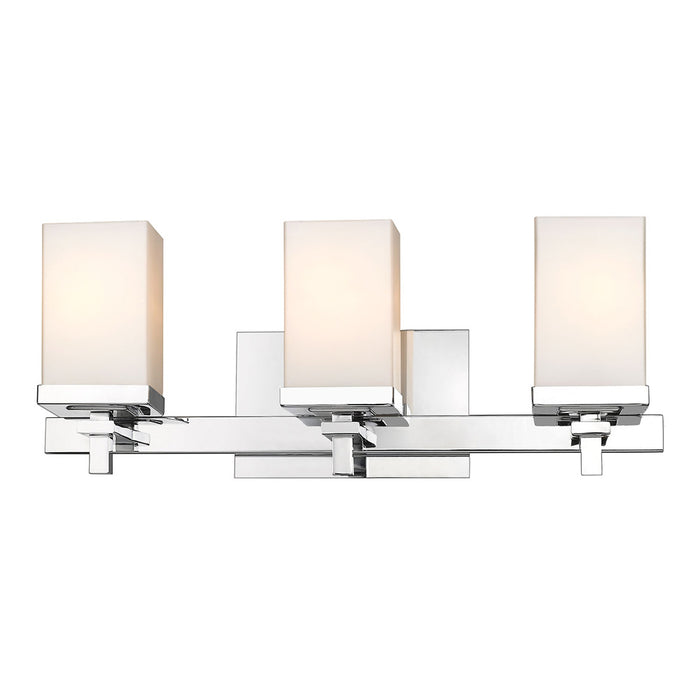 Golden DDDD-BA3 Three Light Bath Vanity, Chrome