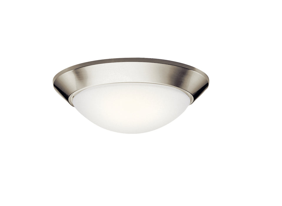 Kichler 8882NI Two Light Flush Mount, Brushed Nickel