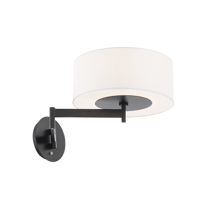 W.A.C. Lighting BL-83023-BK LED Swing Arm Wall Lamp, Black