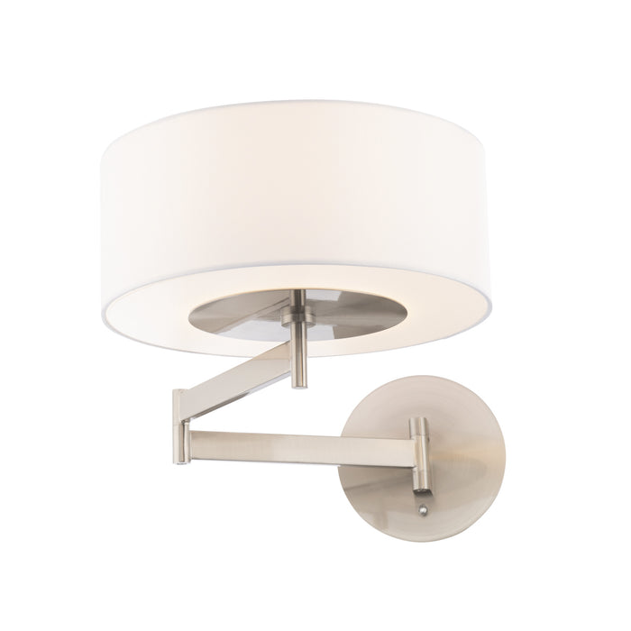 W.A.C. Lighting BL-83023-BN LED Swing Arm Wall Lamp, Brushed Nickel