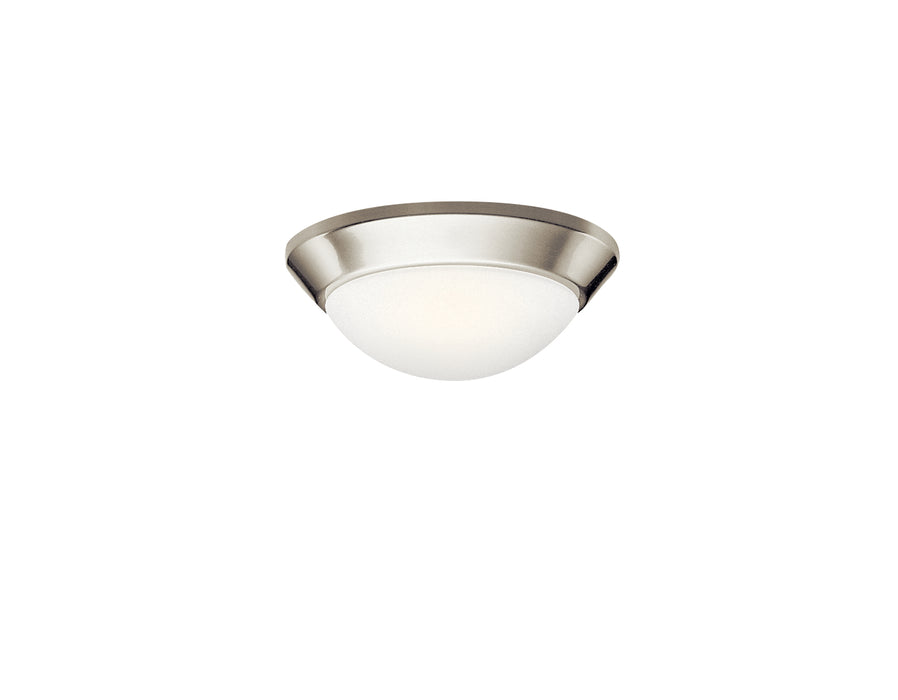 Kichler 8880NI One Light Flush Mount, Brushed Nickel