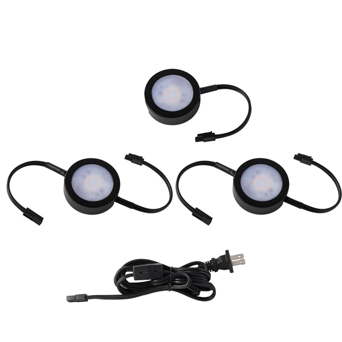 W.A.C. Lighting HR-AC73-CS-BK LED Puck Light Kit, Black