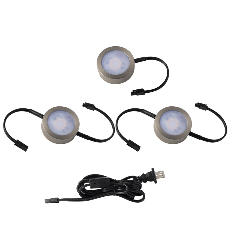 W.A.C. Lighting HR-AC73-CS-BN LED Puck Light Kit, Brushed Nickel