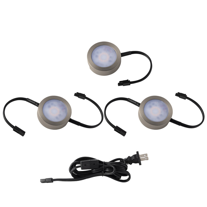 W.A.C. Lighting HR-AC73-CS-BN LED Puck Light Kit, Brushed Nickel