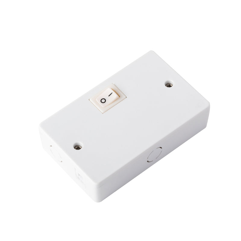 W.A.C. Lighting HR-HWB-WT Undercabinet Puck Light Hardwire Box, White