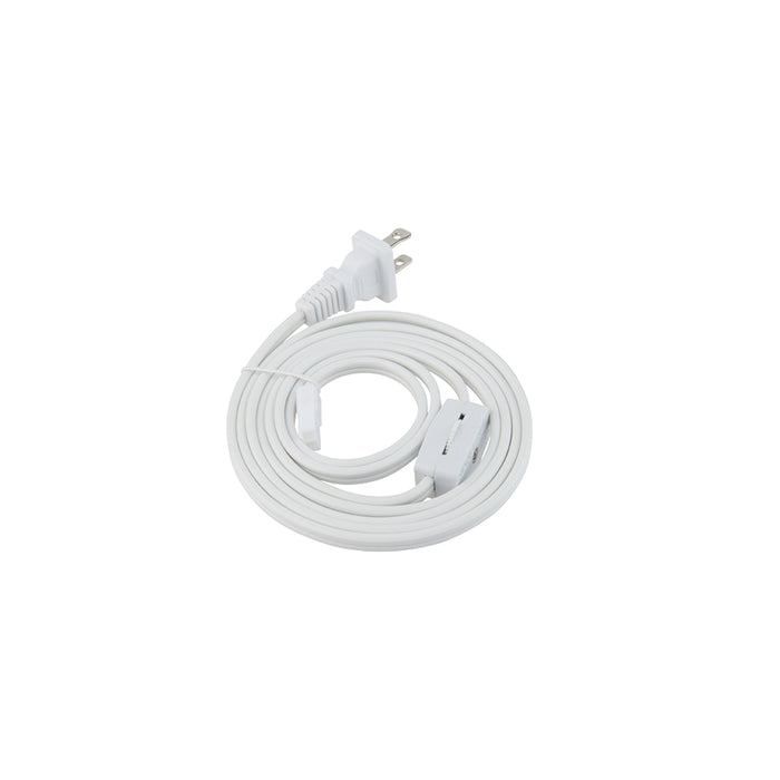 W.A.C. Lighting HR-PC6-WT Undercabinet Puck Light Power Cord, White