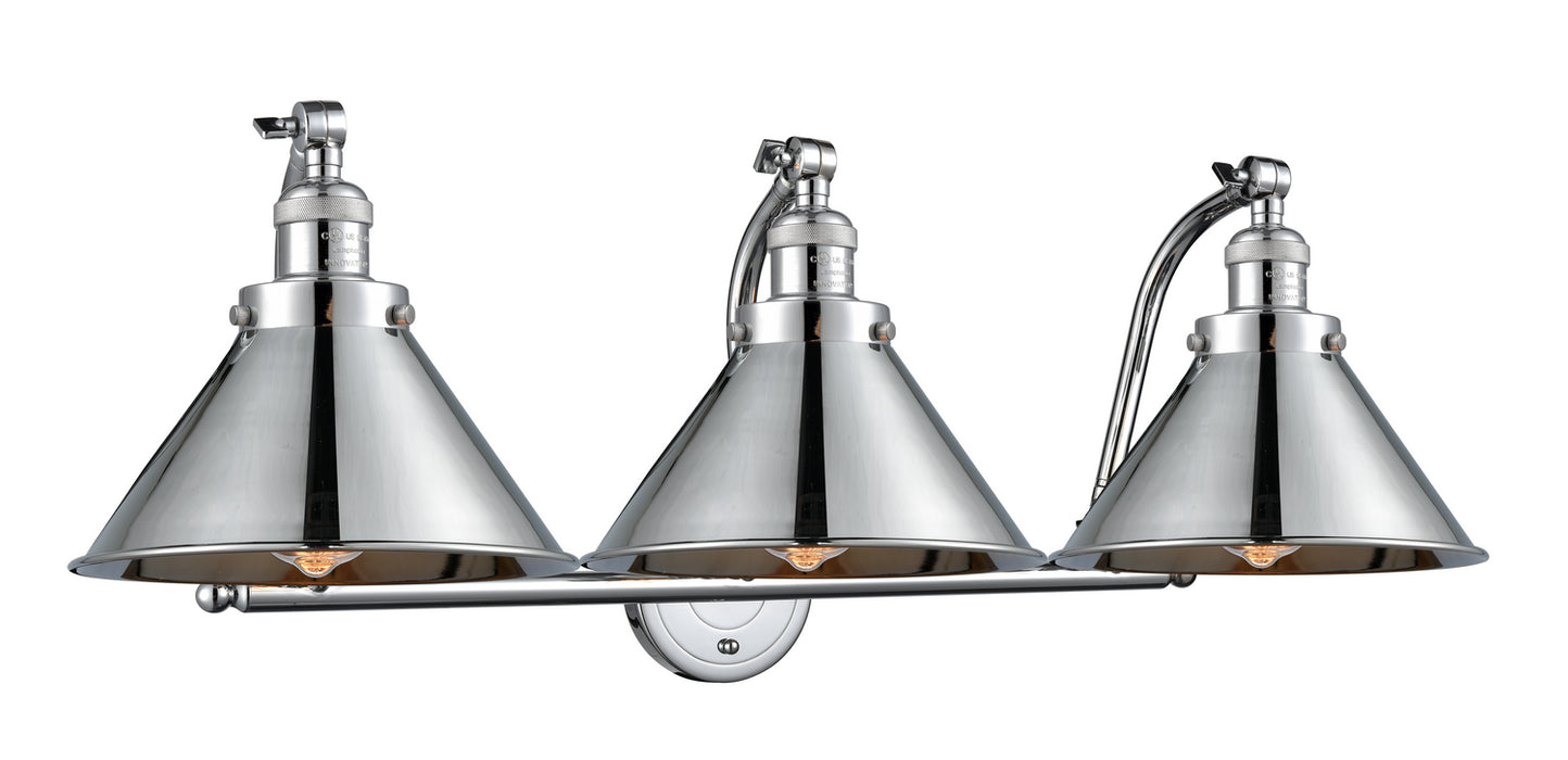 Innovations 515-3W-PC-M10-PC-LED LED Bath Vanity, Polished Chrome