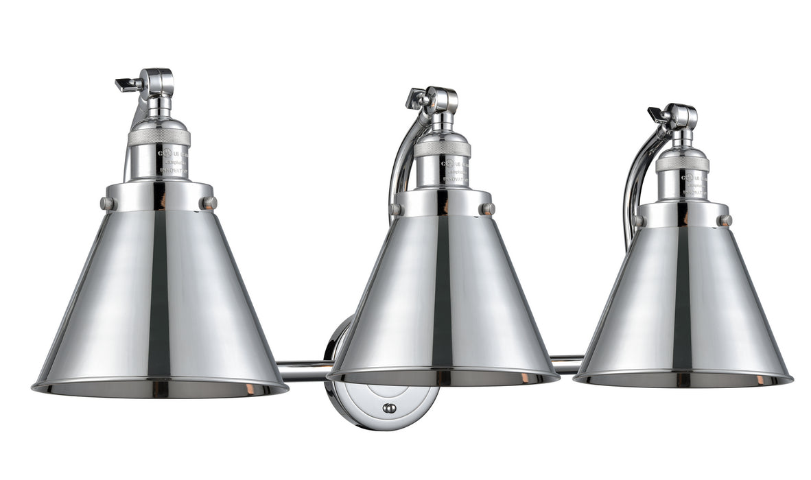 Innovations 515-3W-PC-M13-PC Three Light Bath Vanity, Polished Chrome