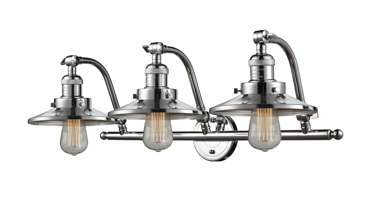 Innovations 515-3W-PC-M7 Three Light Bath Vanity, Polished Chrome