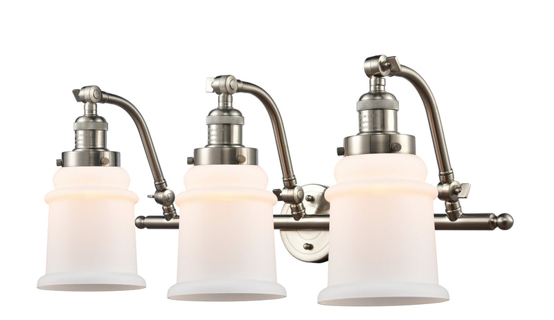 Innovations 515-3W-SN-G181 Three Light Bath Vanity, Brushed Satin Nickel