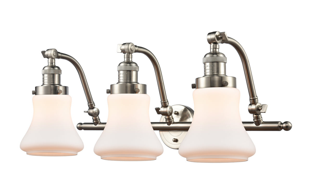 Innovations 515-3W-SN-G191 Three Light Bath Vanity, Brushed Satin Nickel