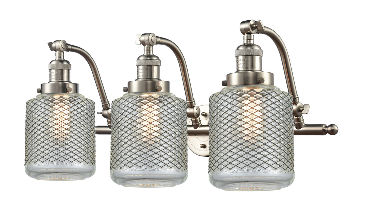 Innovations 515-3W-SN-G262 Three Light Bath Vanity, Brushed Satin Nickel