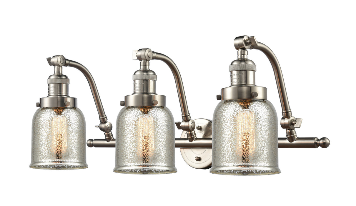 Innovations 515-3W-SN-G58 Three Light Bath Vanity, Brushed Satin Nickel