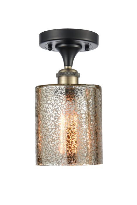 Innovations 516-1C-BAB-G116 One Light Semi-Flush Mount, Black Antique Brass