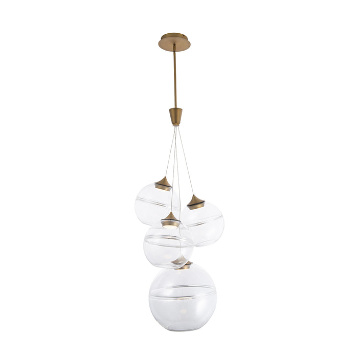 W.A.C. Lighting PD-20004-AB LED Pendant, Aged Brass