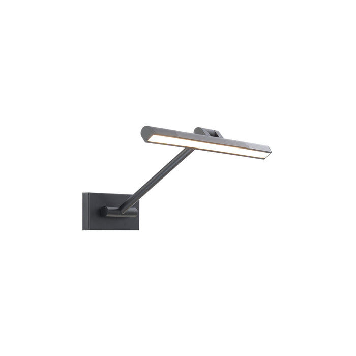 W.A.C. Lighting PL-11017-BK LED Swing Arm Wall Lamp, Black