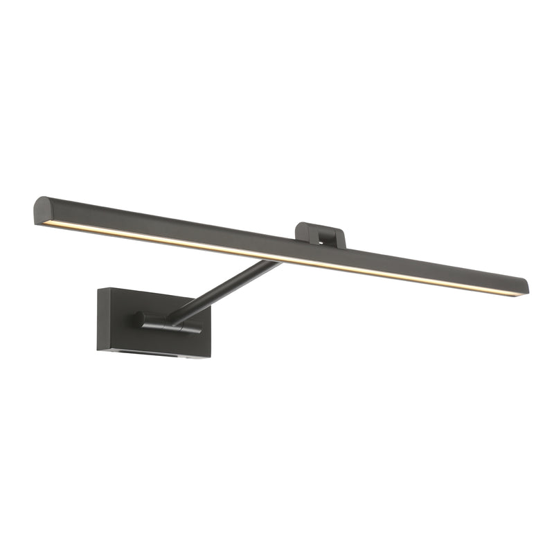 W.A.C. Lighting PL-11033-BK LED Swing Arm Wall Lamp, Black